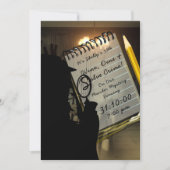 Invitation Halloween Meurtre Maison Mystère Éffrayant Moderne (Devant)