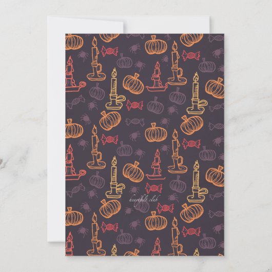 Invitation Halloween mire l'invitation (Dos)