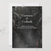 Invitation Halloween Modern Gothic Witch in Dark Forest (Dos)