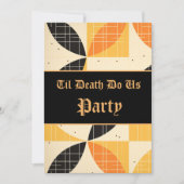 Invitation Halloween moderne (Devant)