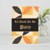 Invitation Halloween moderne (Debout devant)