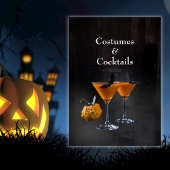 Invitation Halloween Moderne Sorcière de la Balai de la Grang