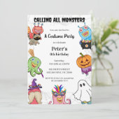 Invitation Halloween Monster Anniversaire Costume fête (Debout devant)