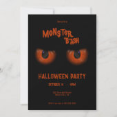 Invitation Halloween Monster Bash (Devant)