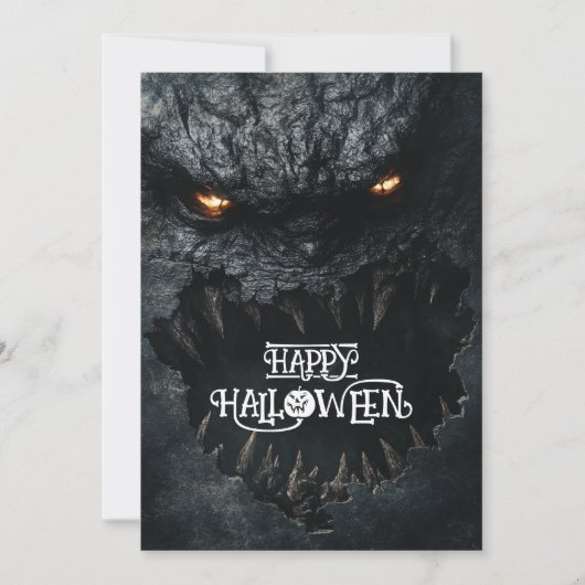 Invitation Halloween Monster Mouth Mayhem (Devant)