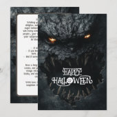 Invitation Halloween Monster Mouth Mayhem (Devant / Derrière)