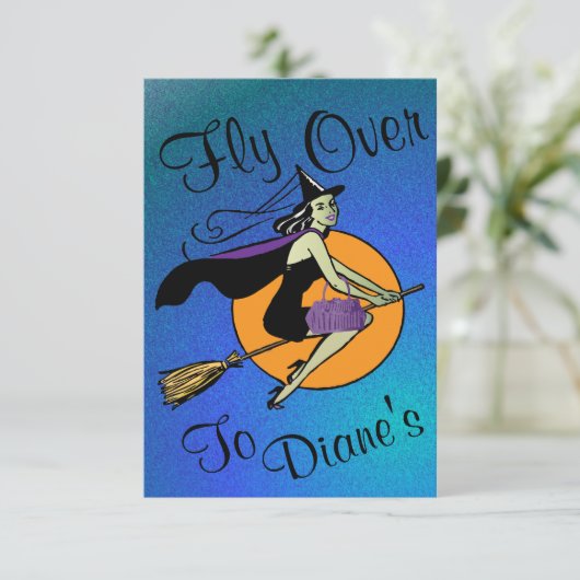 Invitation Halloween - mouche plus de (Debout devant)