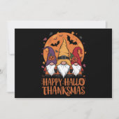 Invitation Halloween Noël Joyeux HalloMerciMas Gnomes (Devant)