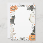 Invitation Halloween Notre Petit Boo Anniversaire Fête Invita (Dos)