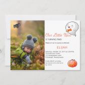 Invitation Halloween Notre Petit Boo Ghost Boy 2e anniversair (Devant)