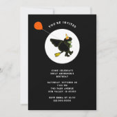 Invitation Halloween October Birthday Party (Devant)