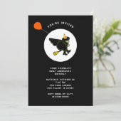 Invitation Halloween October Birthday Party (Debout devant)