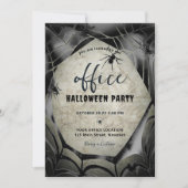 Invitation Halloween Office Party Business Entreprise Araigné (Devant)