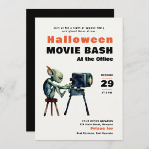 Invitation Halloween Office Party Business Movie Bash Gremlin