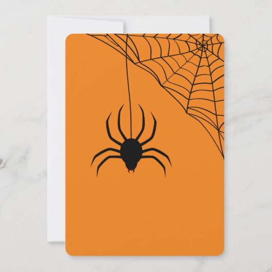 Invitation Halloween Parti Gothique Dark SpookyMoon (Dos)