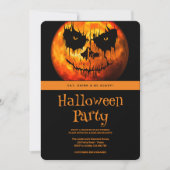 Invitation Halloween Parti Gothique Dark SpookyMoon (Devant)
