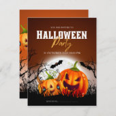 Invitation Halloween Parti Rétro Automne2023 (Devant / Derrière)