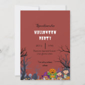 Invitation Halloween parti spottacular fantôme (Devant)