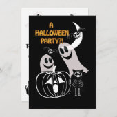 Invitation Halloween Party (Devant / Derrière)
