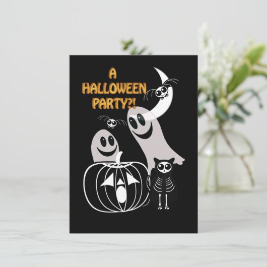 Invitation Halloween Party (Debout devant)