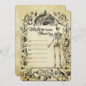 Invitation Halloween Party entièrement personnalis (Devant / Derrière)