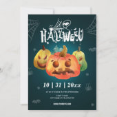 Invitation Halloween Party, événement (Devant)