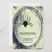 Invitation Halloween Party Gothic Spider's web (Dos)