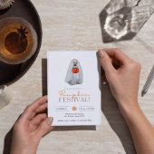 Invitation Halloween Party Invitation, ghost dog