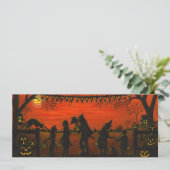 Invitation Halloween, party.invitations, des bonbons ou un (Debout devant)