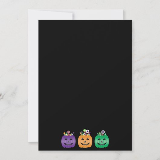 Invitation Halloween Party Jack-o'-lantern Candy Pail (Dos)