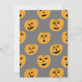 Invitation HALLOWEEN PARTY Jack-o-lanterns mignon Personnalis (Dos)