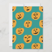 Invitation HALLOWEEN PARTY Jack-o-lanterns mignon Personnalis (Dos)