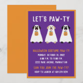 Invitation Halloween Party Labrador Retriever Ghost Dogs (Devant / Derrière)