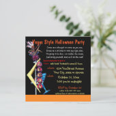 Invitation Halloween Party Las Vegas Costume thème (Debout devant)