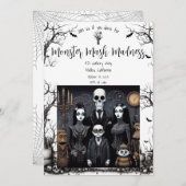 Invitation Halloween Party Monster Mash (Devant / Derrière)