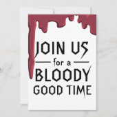 Invitation Halloween Party Rejoignez-nous pour un bon moment  (Devant)