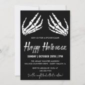Invitation Halloween Party Skeleton Halloween (Devant)