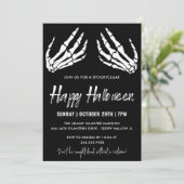 Invitation Halloween Party Skeleton Halloween (Debout devant)