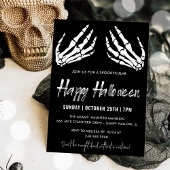Invitation Halloween Party Skeleton Halloween