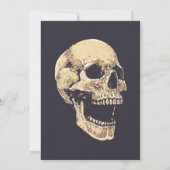 Invitation Halloween Party Skeleton Horreur House (Dos)