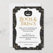 Invitation Halloween Party Stars Pattern (Devant)