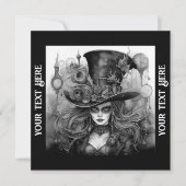 Invitation Halloween Party Steampunk (Devant)