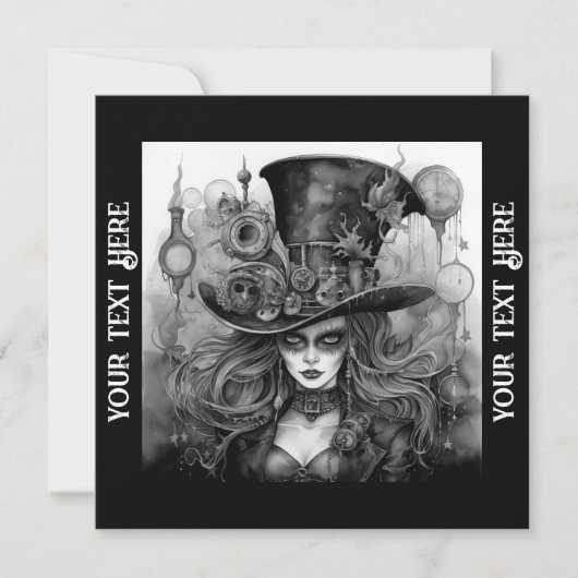 Invitation Halloween Party Steampunk (Devant)