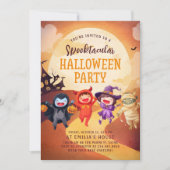 Invitation Halloween Party Trump Treat Kids (Devant)