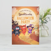 Invitation Halloween Party Trump Treat Kids (Debout devant)