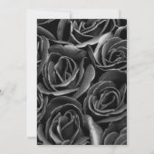 Invitation Halloween Party Vintage gothique crâne d'argent (Dos)