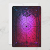 Invitation Halloween Party Vintage Spider Web (Dos)