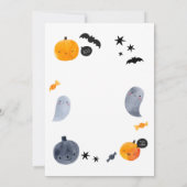 Invitation Halloween Pastel Ghost pour Tout-Petits (Dos)