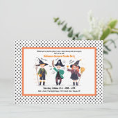 Invitation Halloween Personnages Costume Party Parade (Debout devant)