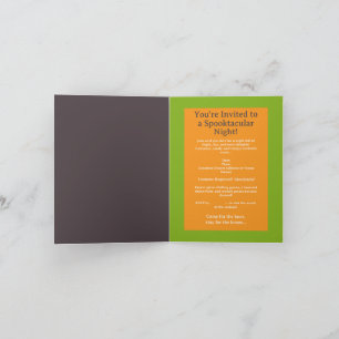 Invitation Halloween personnalisable